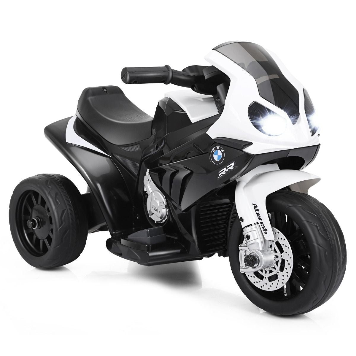 Moto Electrique Pour Enfants À 3 Roues Avec Phare Lumineux Musiques 6 V / 4Ah 2,5 Km/H Pour Garçons Et Filles 18-36 Mois Bleu/Noir/Rouge